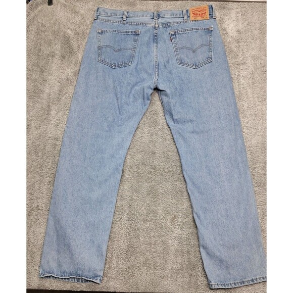 Levi's Strauss 505 Jeans Mens Sz 40x32 Straight Leg Denim Blue Regular Fit - Picture 13 of 16